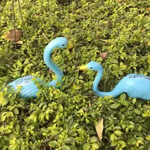 2 шт., синий цвет, high-74cm, имитация пластиковых Фламинго птиц Садоводство животных украшения наружные принадлежности