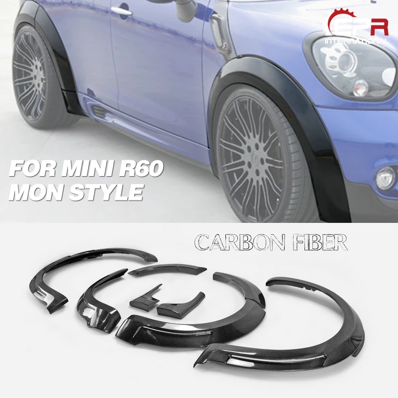 Для 10-16 Mini Countryman R60 MON style комплект из углеродного волокна над крылом+ 20 мм(только JCW) глянцевый Набор для арки