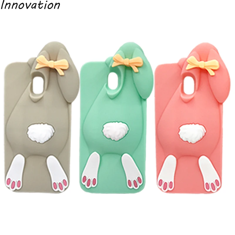 

Innovation 3D Silicone Case For Samsung Galaxy J3 2017 J330F/DS SM-J330F/DS J330Fn SM-J330Fn Rabbit Bunny Cute Phone Back Cover