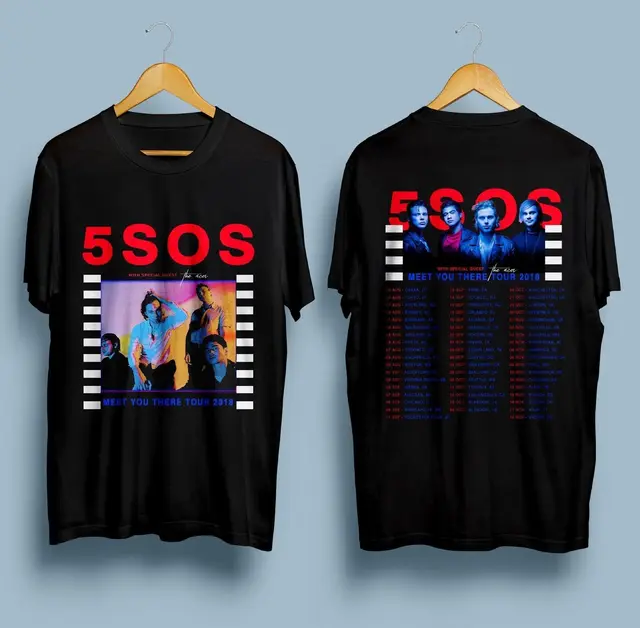 New 5 Seconds Of Summer 5sos Meet You There Tour Dates 2018 T Shirt Size S 3xl T Shirts Casualnd Clothing Cotton New 5 Seconds Of Summer 5sos Meet You There Tour Dates 2018 T Shirt Size S 3xl T Shirts Casualnd Clothing Cotton
