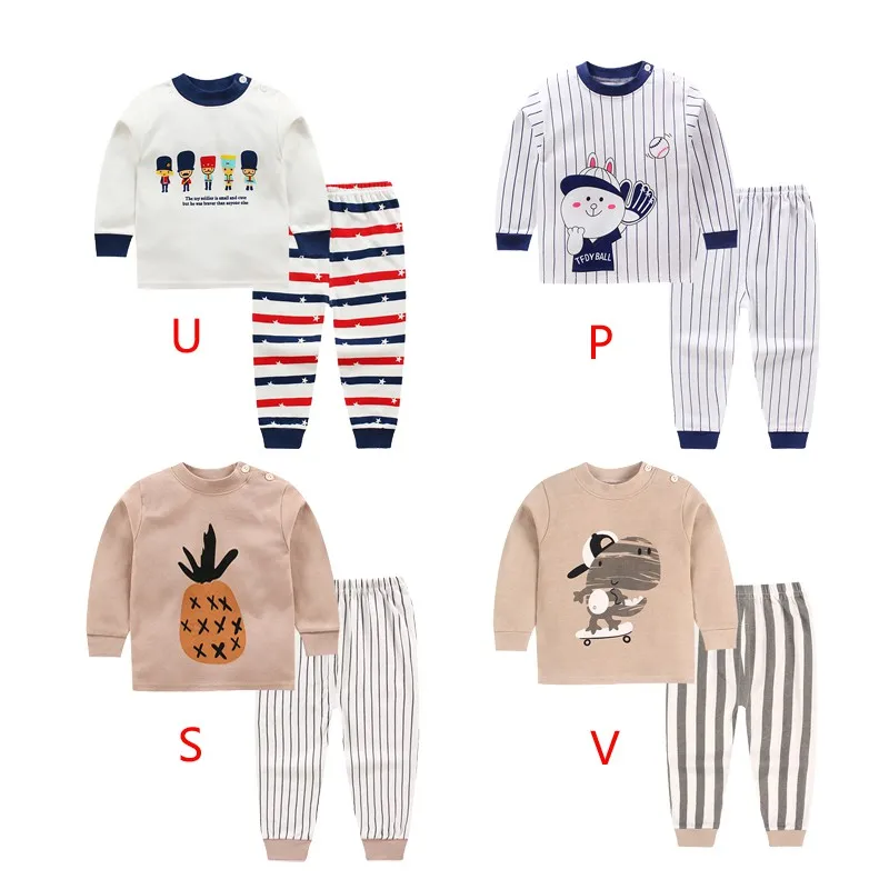 

ReadyStok Baby Baju Tidur Pajamas kids kanak sleepwear nightwear with long sleeves and pants for 6m-5y