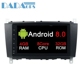 

2din Android 8.0 7.1 Car Radio DVD Player GPS For Mercedes Benz C-Class W203 CLC G Class 2004-2007 unit multimedia IPS Screen HD