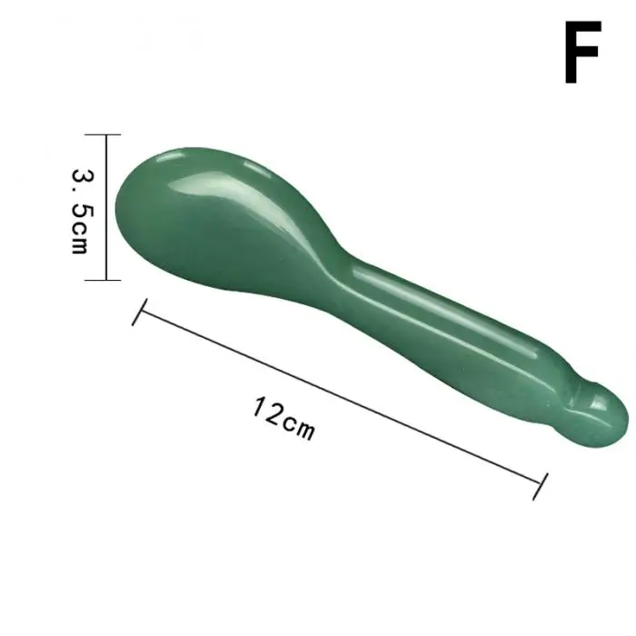 Натуральный зеленый авантюрин выскабливание пластины глаз тела забота о здоровье массажный инструмент SN-Hot