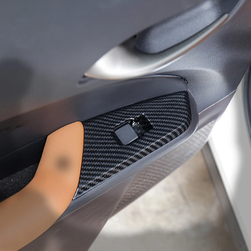 

LHD! For Lexus UX UX200 UX250h 2018 2019 Carbon Style Car Door Window Switch Buttons Frame Decoration Cover Trim Car Styling