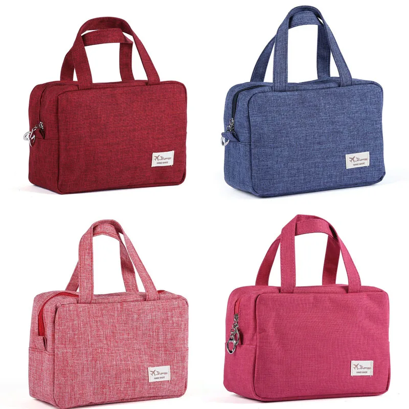 

2019 HOT New Arrival Cosmetic Storage Handbag Frosted Waterproof Large Capacity Portable Makeup Bag
