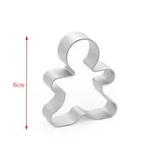Best Christmas Cookie Cutter Tools Aluminium Alloy Gingerbread Men Shaped Holiday Biscuit Mold Kitchen cake Decorating