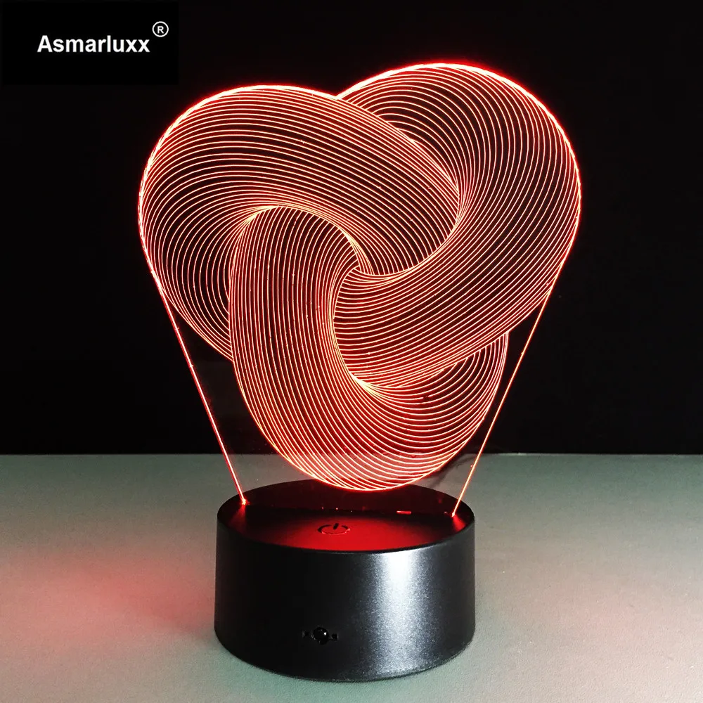 Asmarluxx Abstract 3d led lamp0008