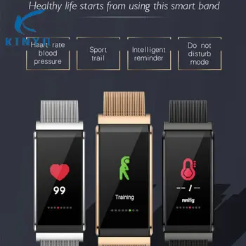 

Heart Rate monitoring smart Band Pedometer Fitness Tracker Bracelet IP67 waterproof message push calls refuse smart wristband