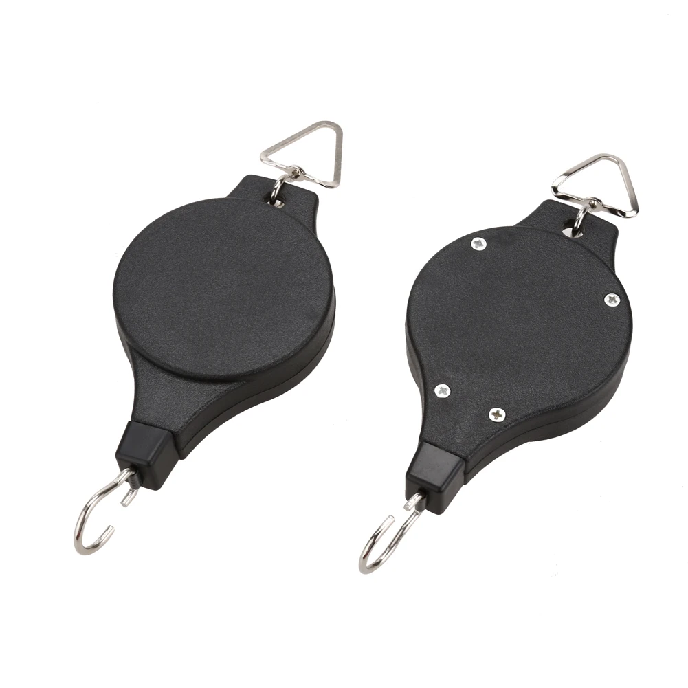 2pcs/set Retractable Pulley Hanging Basket Pull Down Hanger Garden