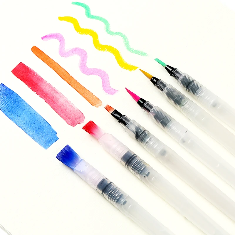 Набор ручных ручек для начинающих, кисть для рисования, Мягкая головка, кисть для хранения воды, для студентов, художественная одноцветная Акварельная пигментная ручка, товары для рукоделия