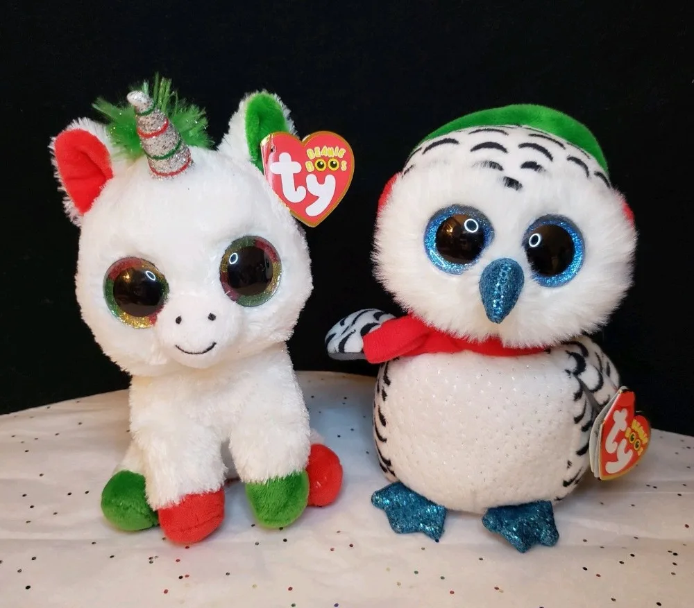 unicorn owl beanie boo