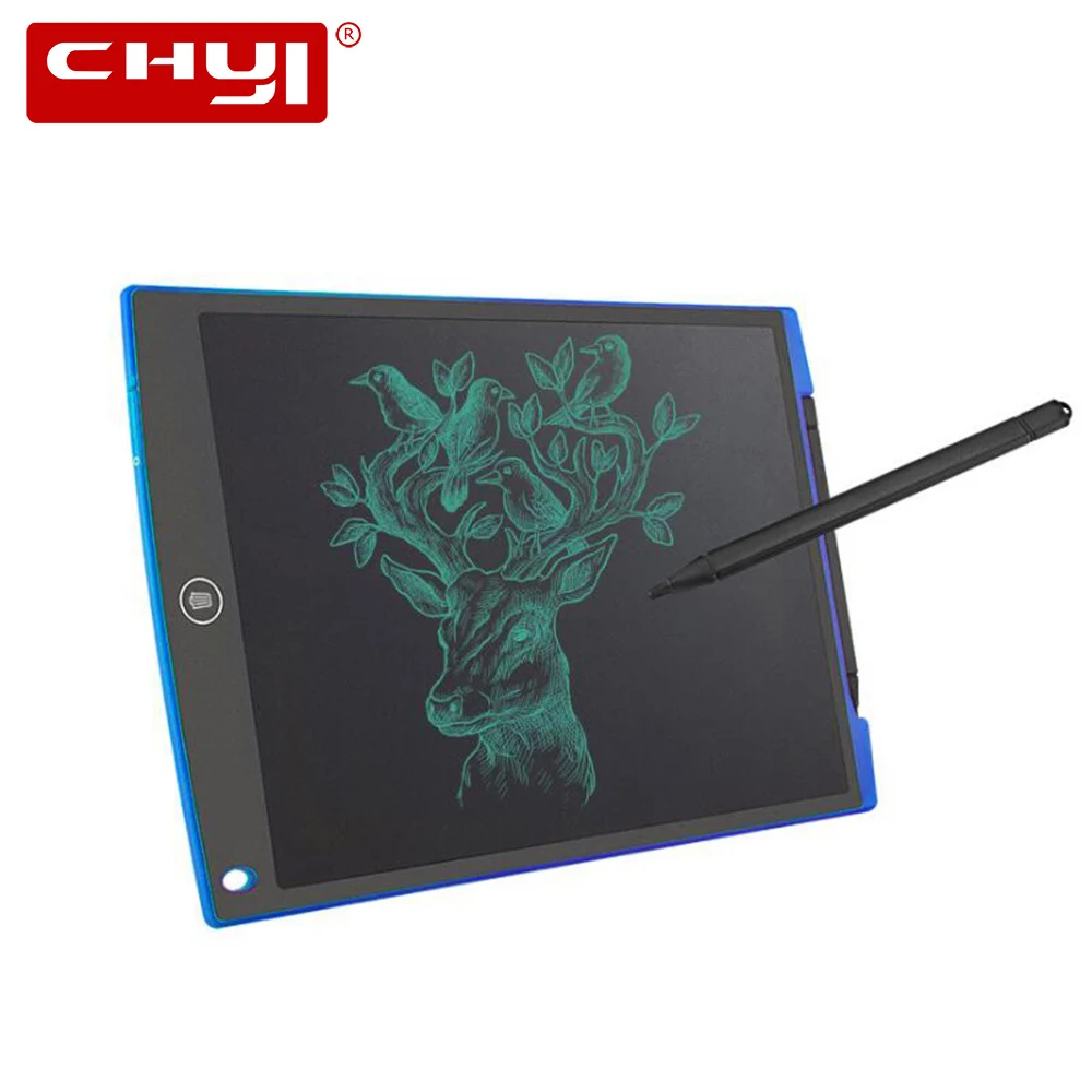 CHUYI 12 Inch LCD Writing Digital Tablets Handwriting Graphic Pads Portable Electronic Memo
