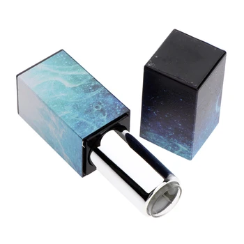 

1-Packs Gradient Blue Lip Balm Containers - DIY Lipstick Empty Tubes with Magnetic Caps - Make Your Own Lipstick