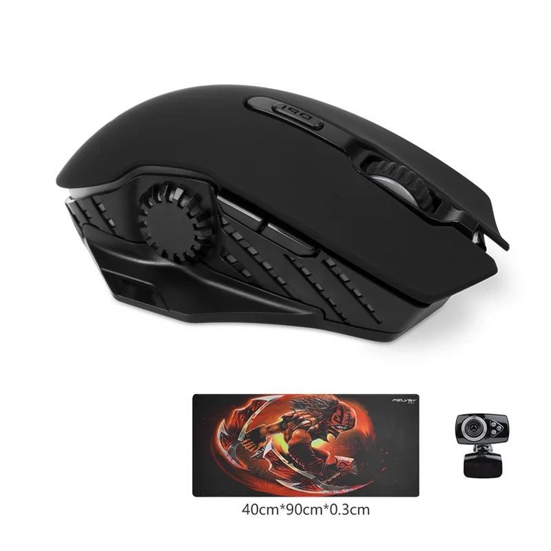 FELYBY CW110 беспроводная мышь dpi 2400 2,4 ГГц ноутбук Настольный компьютер Универсальная удобная мышь+ коврик для мыши камера - Цвет: mouse  L pad  camera