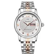 Luxury Brand Men Steel Watch Nuodun Causal Quartz Watches For Man Unique Design Dial Clock Waterproof Watches Montre Homme
