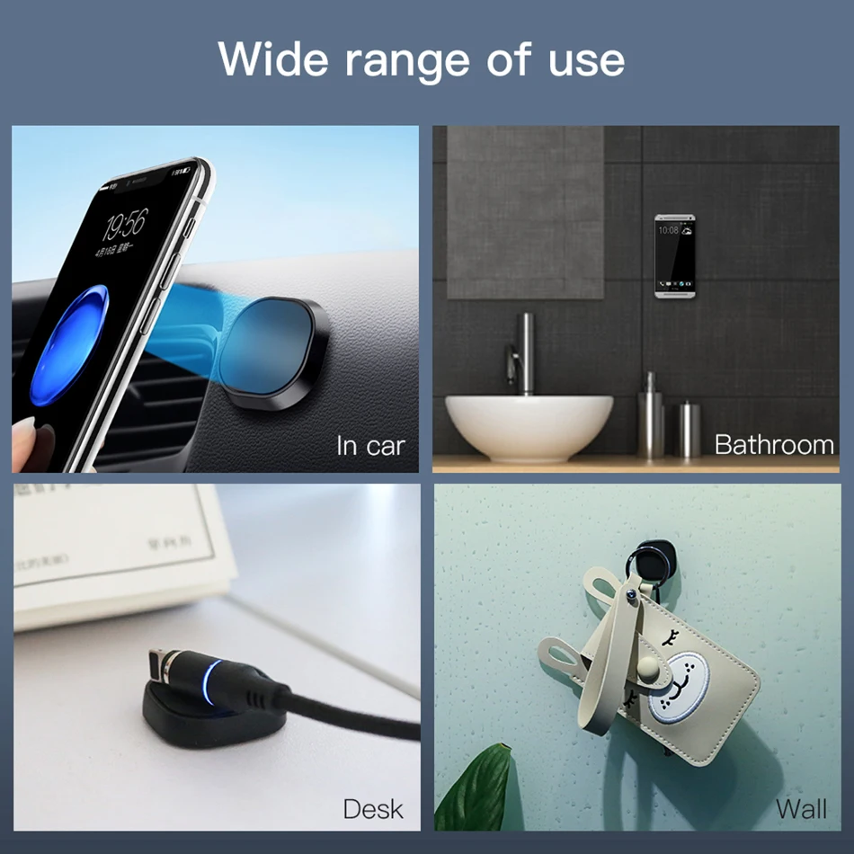 Ihuigol Мини магнитный держатель для телефона мобильный телефон в автомобиле универсальная Настенная Наклейка Многофункциональная подставка для iPhone 8 X Xiaomi кронштейн