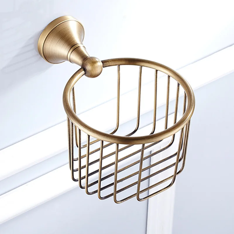 bronze paper holder soap shampoo storage