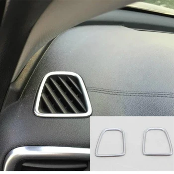 

2pcs Chrome plated Air outlet of air conditioner style Car Automotive interior car window trim For Kia Sportage Kx5 2015-2018