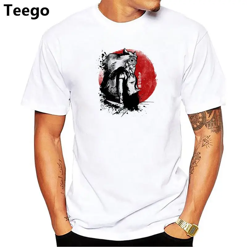Okami кроссовер Мононоке Wolfs крови рубашка Ghibli японского аниме дизайн футболка