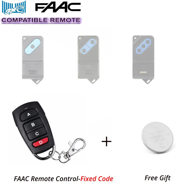 

4-Channel Universal Garage Door Remote Control Clone /Duplicator FAAC TM 433DS Hand Transmitter 433.92MHz
