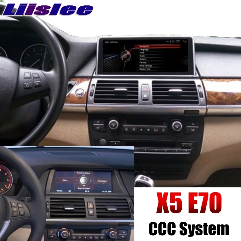 Perfect LiisLee For BMW X5 E70 2006~2011 For CCC System EVO ID6 CarPlay Adapter Car Multimedia Player GPS Audio Radio Navigation NAVI 3