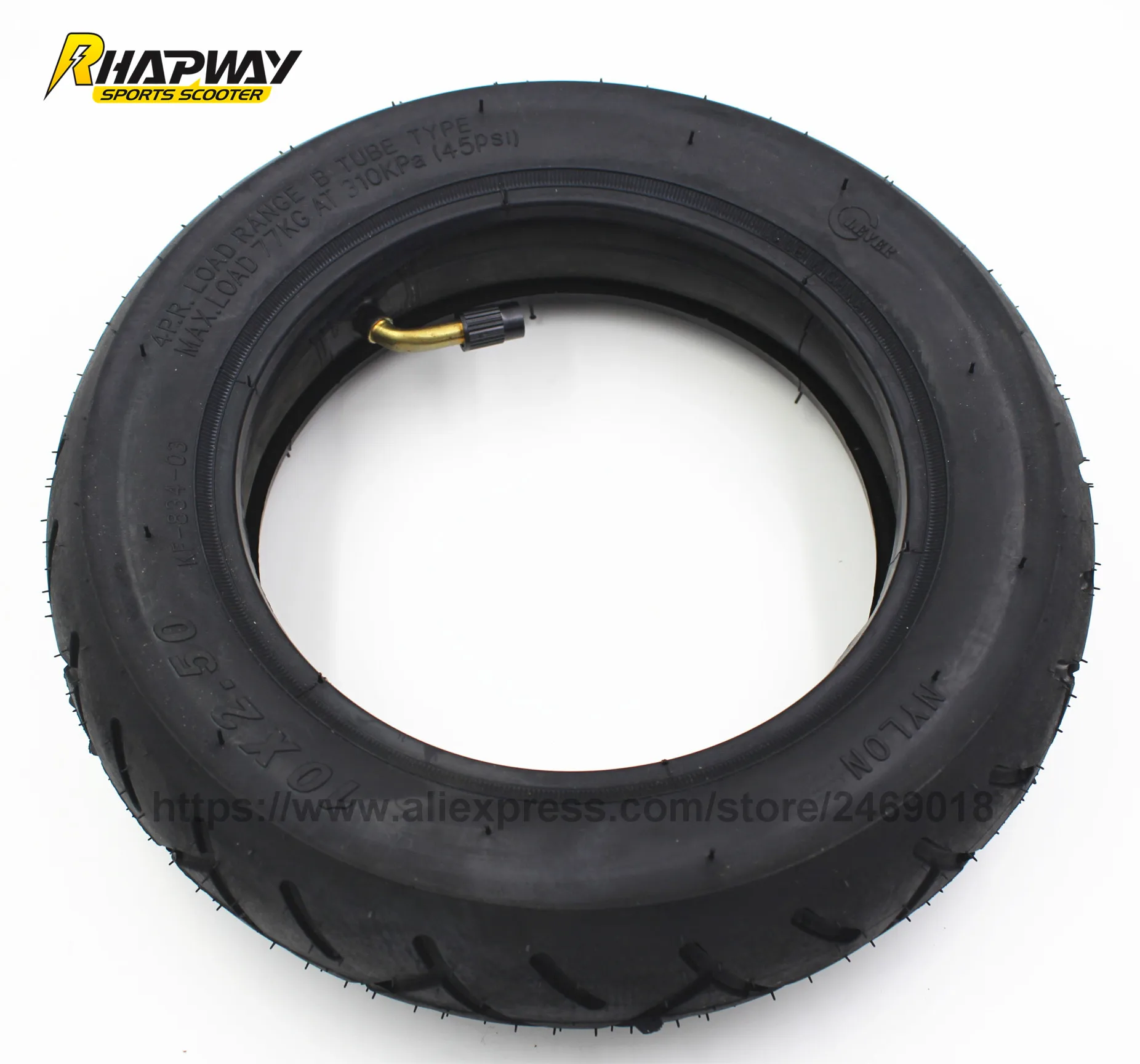 Electric Scooter Tires 10*2.50 Tube Tyres Bicycle Outer Tyres and Tubes