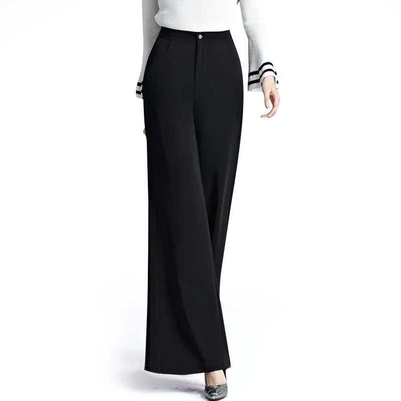 high waisted loose black pants