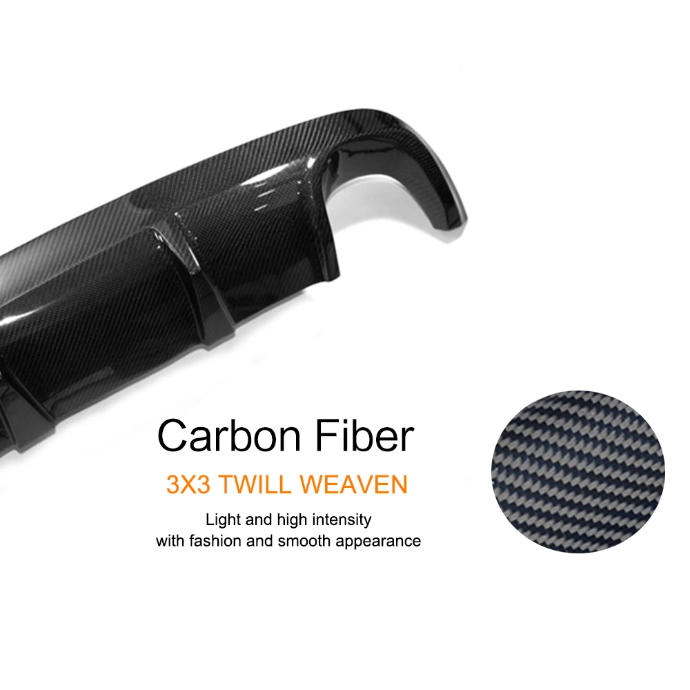 C Class задний диффузор из углеродного волокна задний бампер диффузор для Mercedes Benz W204 спортивный седан 08-10 c300 c350