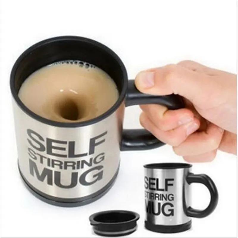 

1Pcs Automatic Plain Mixing coffee Tea cup Mugs Drinkware Lazy Self strring mug button high quality Pressing