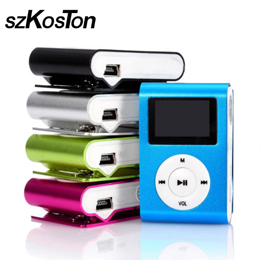 MP3 Player with LCD Screen Support Micro TF Card Slot USB MP3 Sport