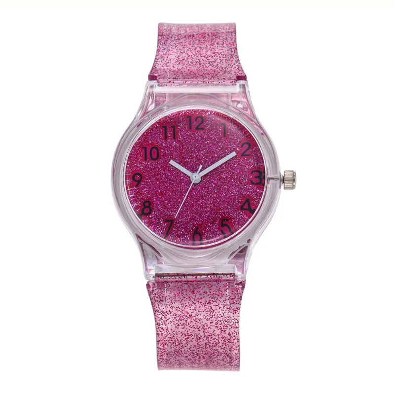 Fashion women's watches girl's Silicone Band Analog Quartz Round Wrist Watch Bracelet Dress Wrist Watch clock Reloj mujer M23 (10)