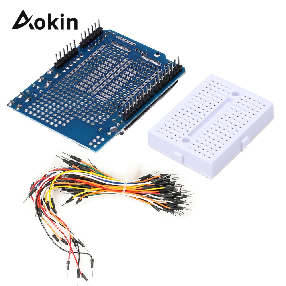 Для UNO Proto щит прототип плата расширения с SYB 170 мини хлеб доска на основе для ARDUINO R3
