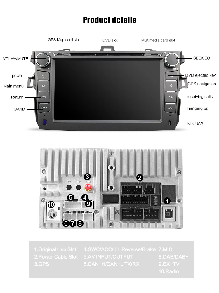 Discount Eunavi 2 din 8 inch car dvd player radio 2din gps navigation for Toyota Corolla 2008 2009 2010 2011 stereo in dash with usb swc 13 Discount Eunavi 2 din 8 inch car dvd player radio 2din gps navigation for Toyota Corolla 2008 2009 2010 2011 stereo in dash with usb swc 13