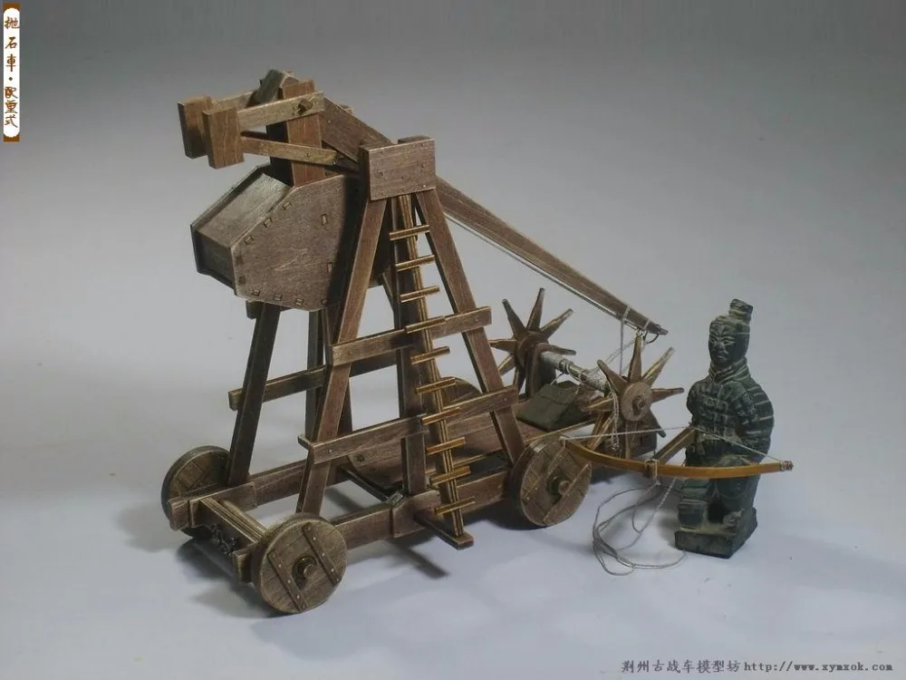 

The Age of empires model kits mangonel Trebuchet(Front rotary wheel) Model Include English instruction