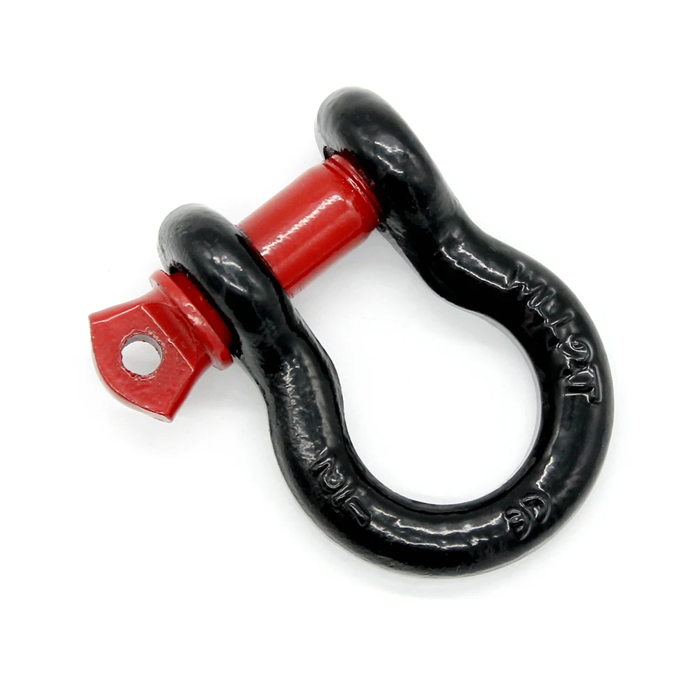 

Tow Shackle D Ring Steel 2T Bow Shackle Isolator 2 Pack Towing Accessory for Off-road Vehicle
