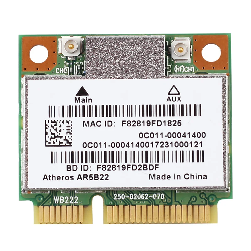 Atheros AR5B22 Двухдиапазонная Беспроводная мини-карта PCI-E 300 Мбит/с ноутбук беспроводной WiFi Bluetooth BT 4,0 COMBO Mini PCI-e сеть