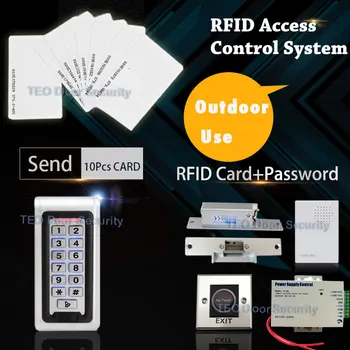 

Outdoors Waterproof Standalone Access Controller Stainless Steel strike lock 800kg 110v-240v Small Size Switch Power Supply