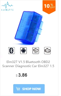 Elm327 V1.5 Bluetooth OBD2 Scanner Diagnostic Car Elm327 1.5 OBD 2 Elm 327 Car Diagnostic Tool ODB2 Auto Scan Adapter
