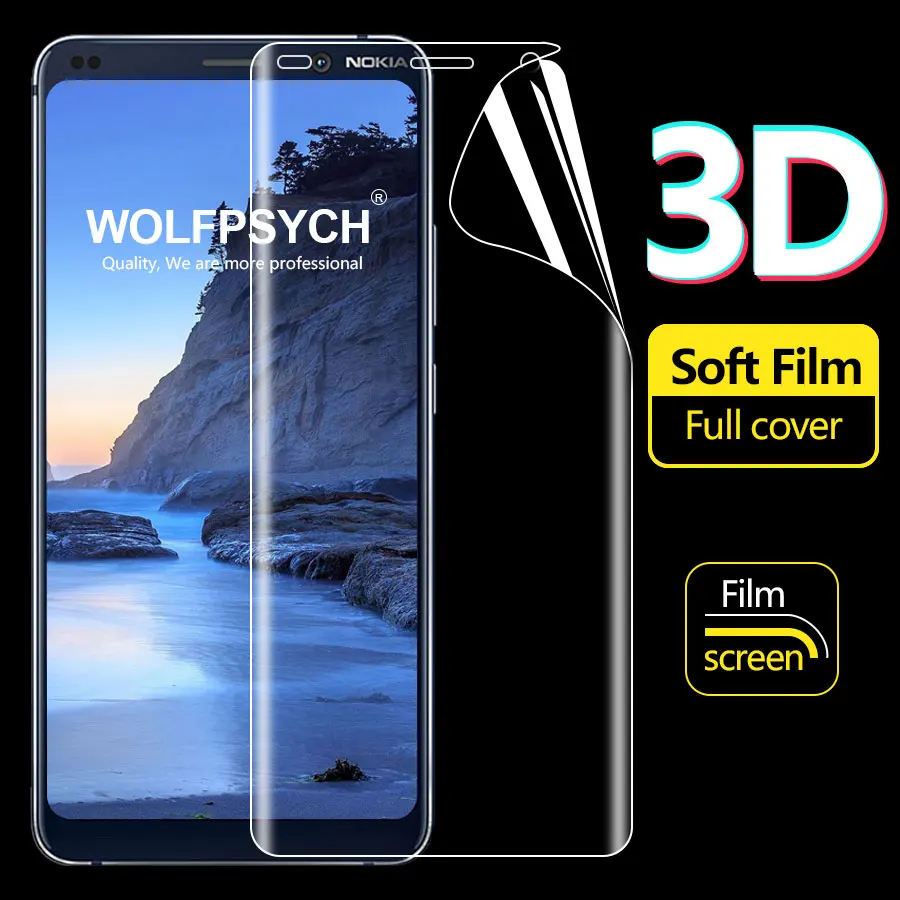 

Screen Protector For Nokia 9 PureView Hydrogel Film Sticker For Nokia 9 Pure View Screen Protector Soft Full Cover