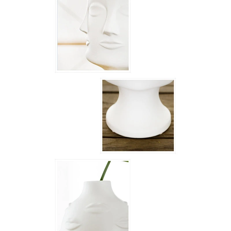 Ceny TOP! artyści, rośliny doniczkowe, rośliny doniczkowe, dekoracje ogrodowe, biała ceramika wazon wargi białe ceramiczne