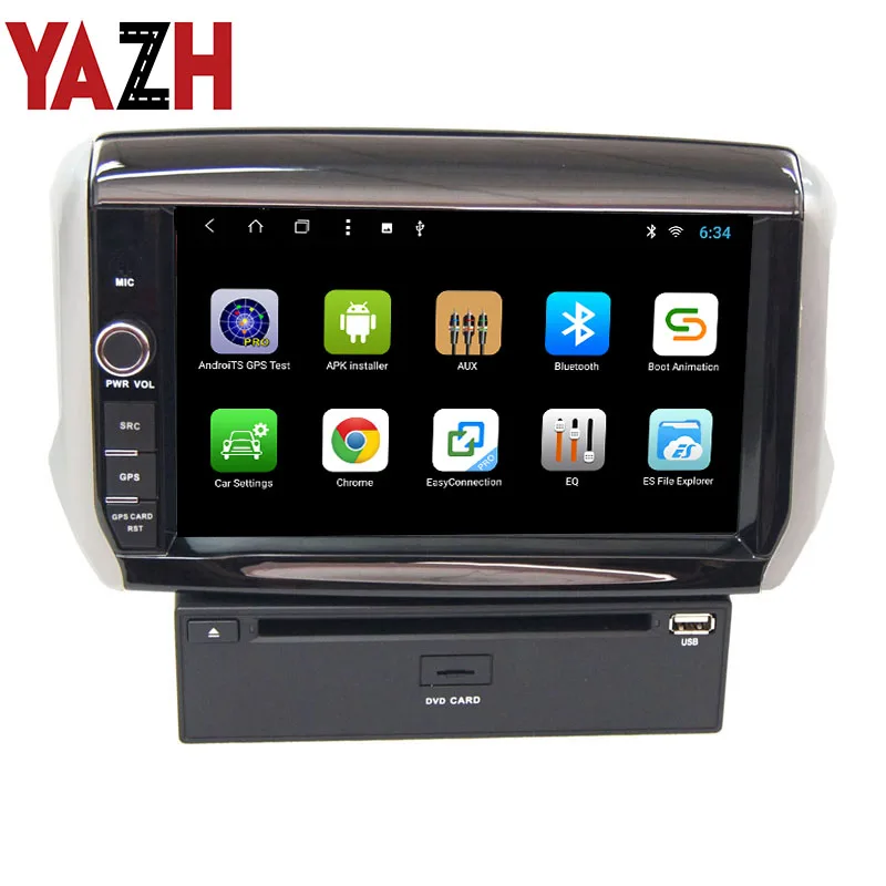 YAZH android 9 0 dvd плеер для peugeot 208/2008 2013 2014 2015 2016 Авторадио в автомобиль gps навигация