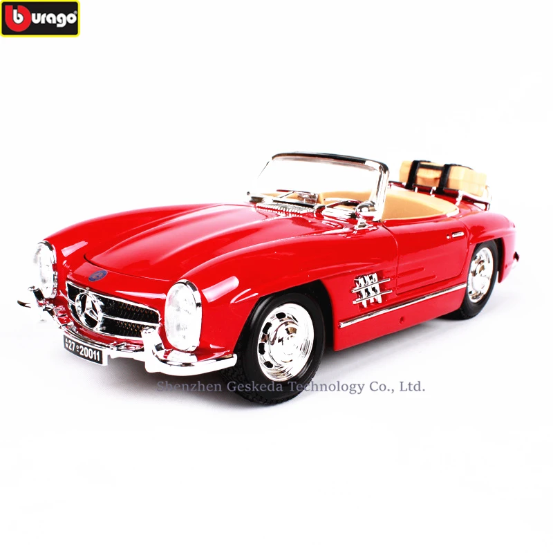 Bburago 1:18 1954 Mercedes 300SL Ретро модель автомобиля классическая модель автомобиля украшение автомобиля коллекция подарок