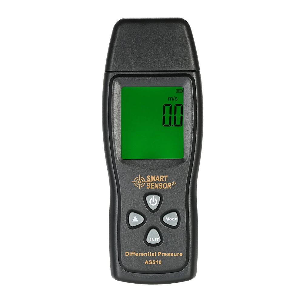 

AS510 LCD air manometer pressure gauge Mini pressure differential meter digital pressure manometer Measuring Range 0~100hPa