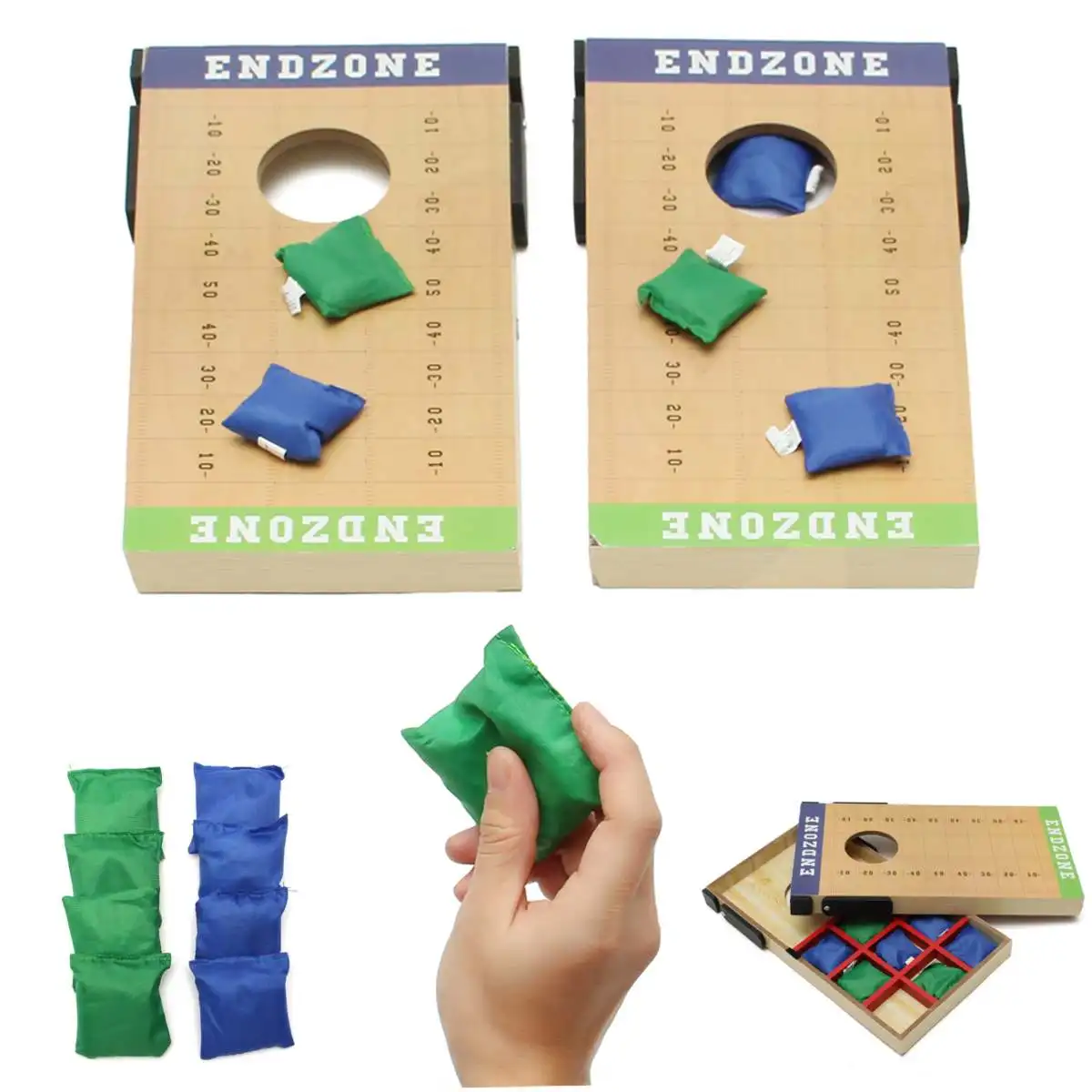 

11pcs/set Bag Toss game Bean bag toss set Foldable Cornhole Board party game kids Entertainment home garden Funny family game
