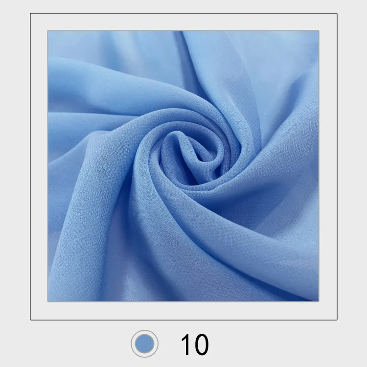 100 см* 150 см ширина шифоновая ткань мягкая ткань для шифонового платья блузка skite свадебная ткань DIY 1 м/лот - Цвет: 10