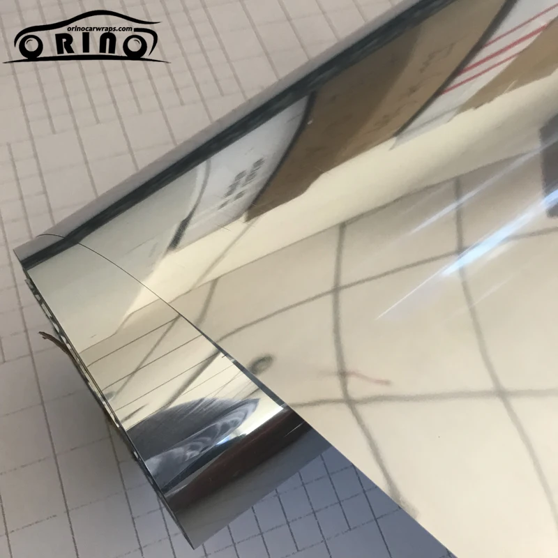 

PET Silver Mirror Window Film Insulation Solar Tint Stickers UV Reflective One Way Privacy Decoration Size 50X200/300/500CM