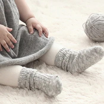 

Fashion Baby Boys Girls Socks Winter Thicken Knitted Socks For Children Girls Boys Baby Socks Ankle Length Calcetines