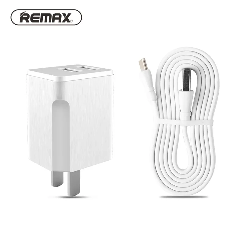 

Wholesale Remax Portable USB Charger US Mobile Phone Charger Adapter Charger USB Cable for iphone Samsung xiaomi Huawei Type-C