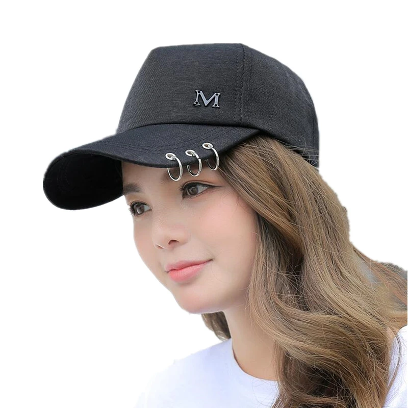 Gorra de béisbol con letra M Lron para mujer, gorro de béisbol con Rosa clásica, 6 paneles, Snapback juvenil, alta calidad, 2018|Gorras de béisbol| AliExpress