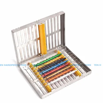 

2018 good quality 1 set Periodontal Surgical Set Scaler set Periodontal instrument subgingival scraper with Disinfection box